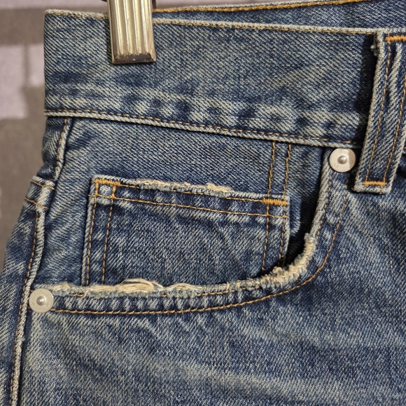 CQY For Anthropology Vintage Roll Up Jean Shorts Wms Sz 26 NWT Charming - Picture 4 of 11